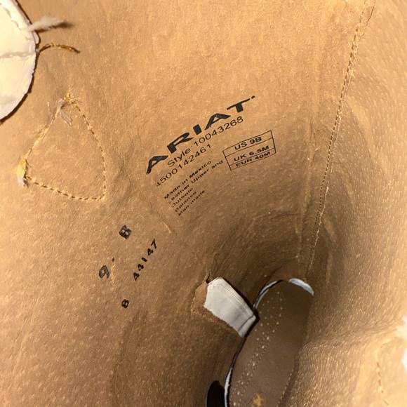 Cream Ariat Casanova size 9 - Picture 8 of 8